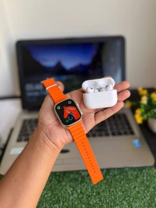 T900 Ultra Smart Watch + Airpodsusa  Combo Set.