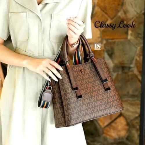  New Imported Designer & Stylish Classy MK Hand Bag With 2 Long Belt .