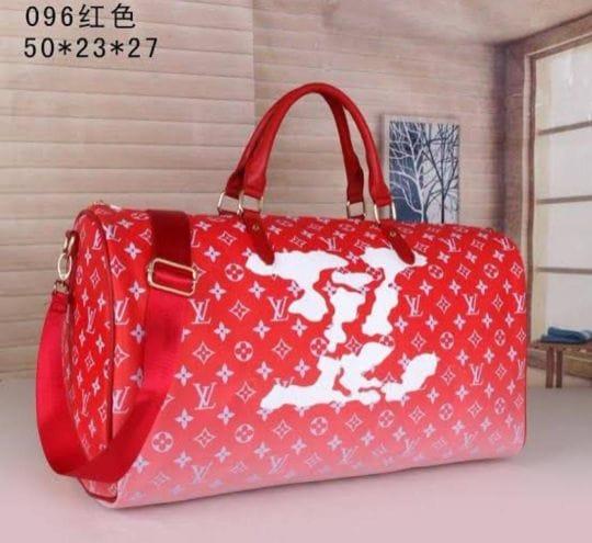 LOUIS VUITTON IMPORTED GYM AND TRAVEL BAG.