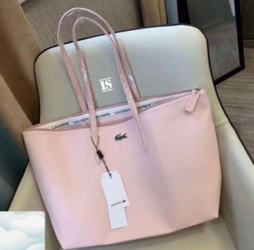 LASCOSTE LARGE ZIP TOTE BAG.