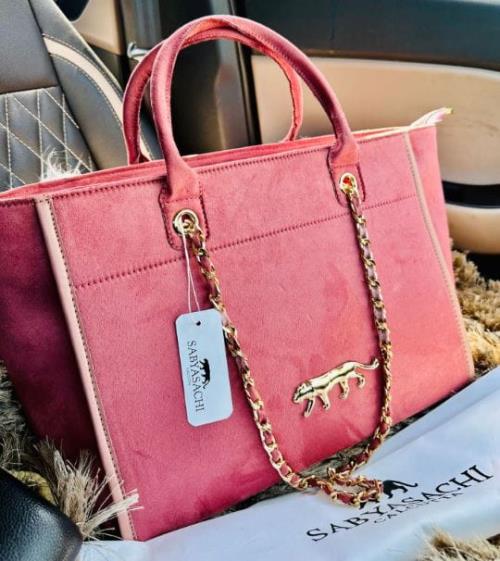 SABYASACHI ALL NEW Suede TRAVLING TOTE.