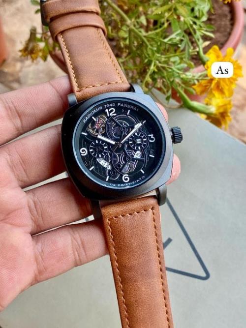 Inspired by Panerai Men's Watch | Premium Leather Strap Belt | Date Function | Best Price & Latest U