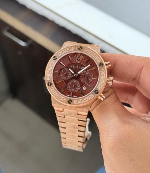 Versace Inspired Greca Chronograph Watch for Men | 7AA Premium Collection | 45mm Dial | Rust-Free S