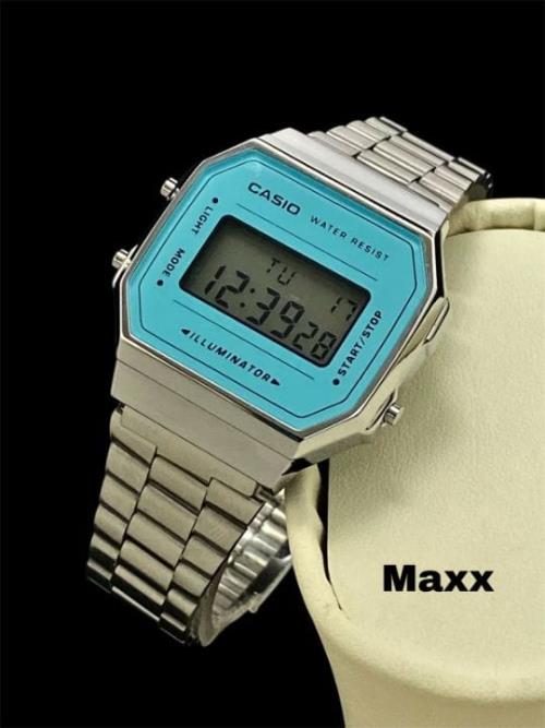 Inspired by Casio Premium Metal Digital Watch | Stylish & Durable LED Display | Classic Retro Design
