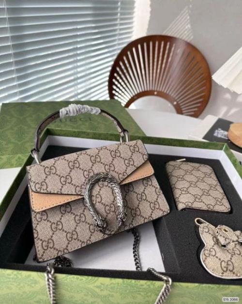 Inspired by Gucci Dionysus Set – Premium Top Handle Combo Set | Bag, Wallet & Keychain | Next to Ori