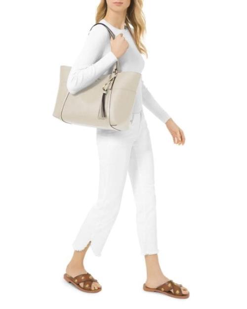 Inspired by Michael Kors Nomad Tote Bag – 12A Quality – With Dust Cover & MK Charm – Top Zipper Clos