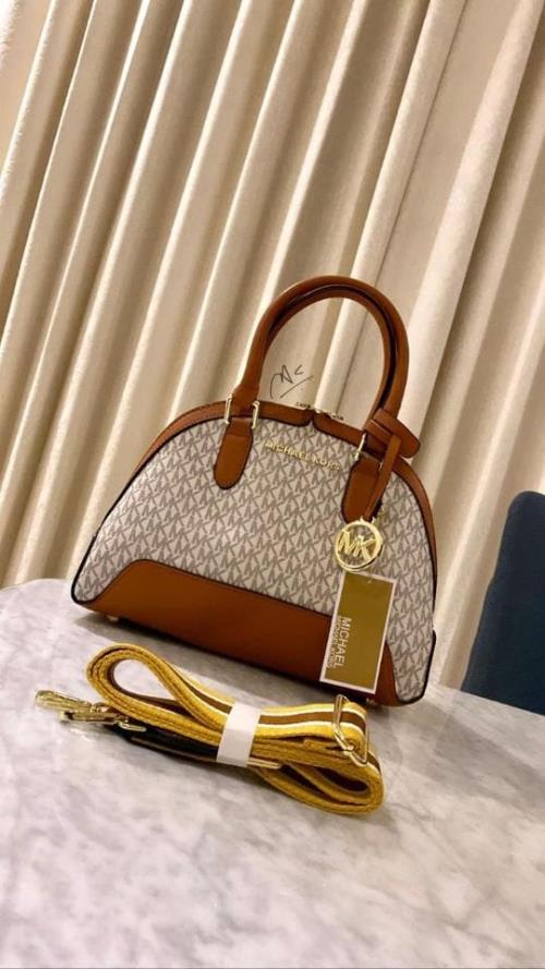 Michael Kors Inspired MK Alma Handbag | 12A Quality Leather with Complete Branding Details | Include