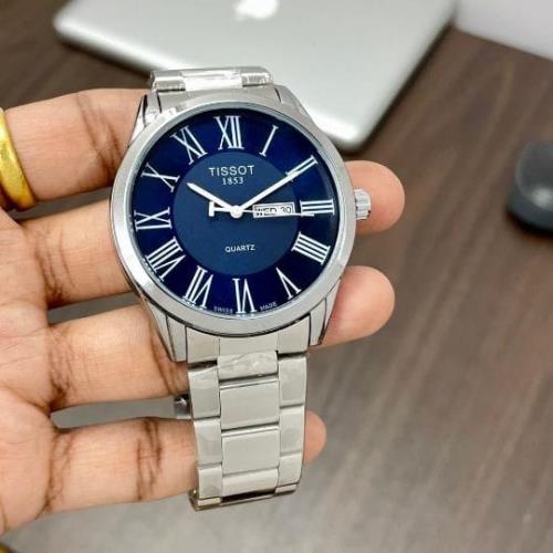 inspred by Tissot Carson Men's Watch - 7AA Premium Collection, 43mm Dial, Day/Date, Roman Numerals, 