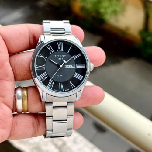 inspired by Tissot Carson Men's Watch - 7AA Premium Collection, 43mm Dial, Day/Date, Roman Numerals,