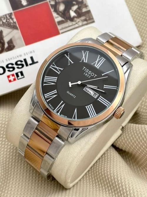 inspired by Tissot Carson Men's Watch - 7AA Premium Collection, 43mm Dial, Day/Date, Roman Numerals,