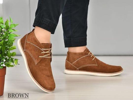 Premium Quality 100% Suede Leather Casual Chukka Boots for Men – Lace-Up, Comfortable Insole, Durabl