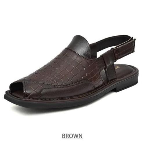 Premium Quality Punjabi Peshawari Sandals for Men – Direct from Manufacturer | Faux Leather Upper | 