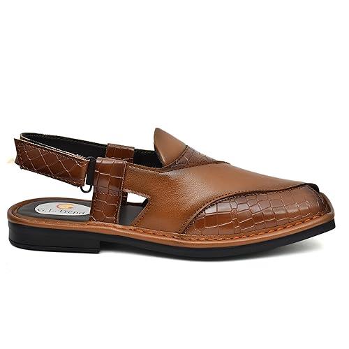 Premium Quality Punjabi Peshawari Sandals for Men – Direct from Manufacturer | Faux Leather Upper | 
