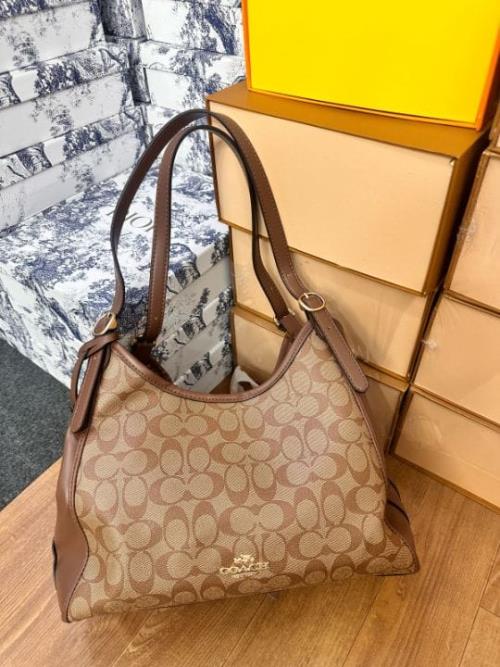  Coach Inspired Juliet Medium Leather Tote Bag | Stylish & Elegant | 13x7 Inches | Premium Quality W