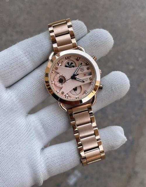 Tag Heuer Full Rosegold Ladies Watch | Grand Carrera CR7 | Premium Collection for Women  .