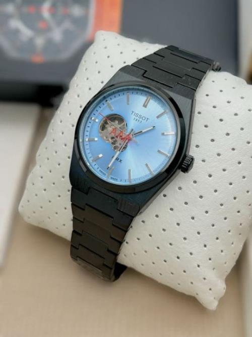 Tissot Inspired Automatic Watch for Men | Premium Quality | Metal Belt | Back Open Glass Design | Lu