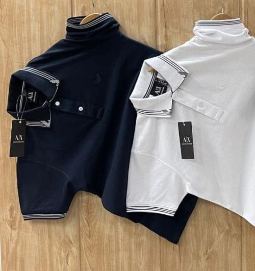 ARMANI PREMIUM COTTON LYCRA POLO TSHIRT.