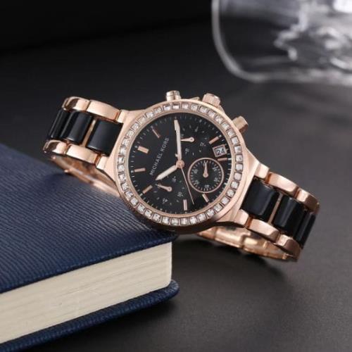 Michael Kors Ladies Watch: Timeless Chronograph Functionality with Signature Style.