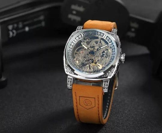 Forsining Silver Automatic Watch - Premium Quality with 10A Japan Movement & Brand Box   .