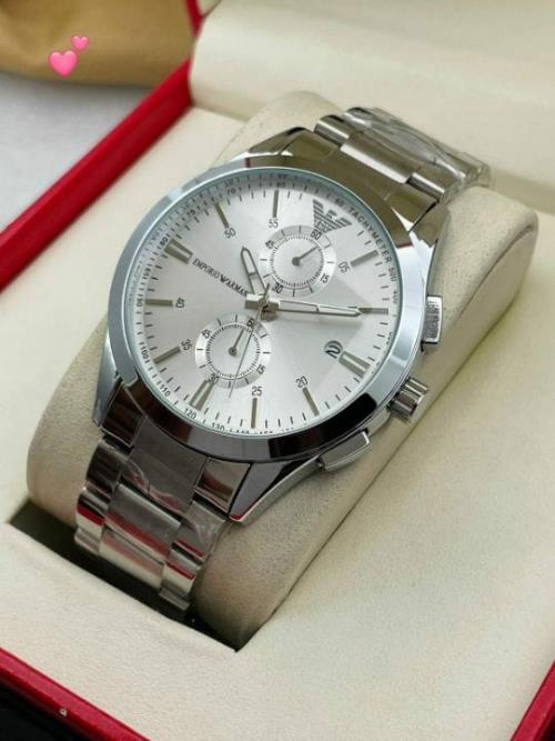 Armani Des Tourelles Men's Watch 7A Original Model - Working Chronograph, Date Indicator, 12-Hour Di