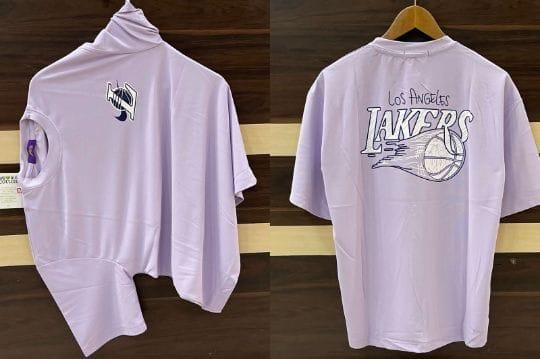  LAKERS PREMIUM COTTON LYCRA FULL STRECHABLE TSHIRT.
