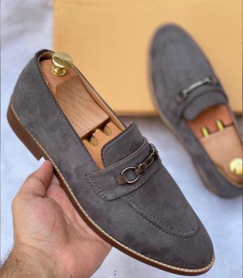 inspired by GUCCI BUCKLE SUEDE MOCASSINS LOAFER.