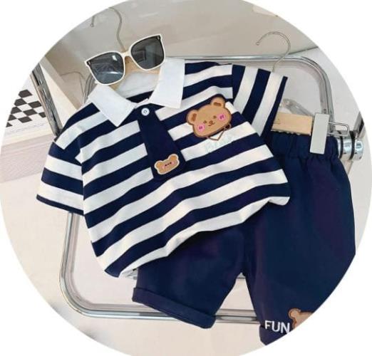  Cute Kids Bear Short Set | Adorable 2-Piece Outfit for Boys & Girls | Soft Cotton T-Shirt & Shorts 