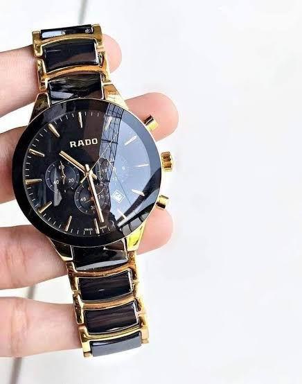 RADO Diastar Ceramic Premium Men's Chronograph Watch - Original Model, Round Case, 12-Hour Analog Di