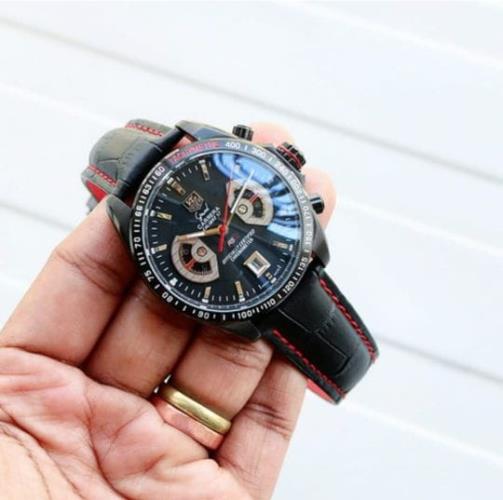 Tag Heuer Men's Watch: Precision All Chronographs and Date Functionality in Premium Quality Craftsma