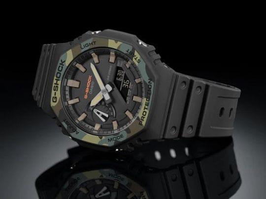 G-Shock Dual Time Chronograph Watch: 7AA Quality for Rugged Durability and Precision Performance   .