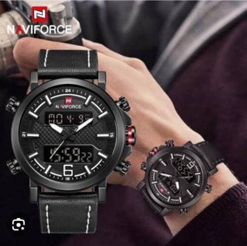 Original Naviforce 7A Quality Men's Dual Time Watch - Japanese Movement, Complete with Brand Box for