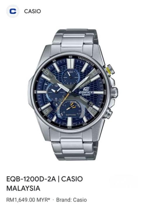 Edifice Casio EFR-5666 Men's Watch 1ST 7AA | Original Model with Date Indicator, Chronograph, and 12