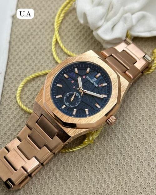 AUDEMAAS PIGUET FOR MEN | Case shape-Round | second chrono working | Original Lock | Heavy quality |