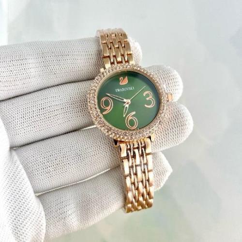 Inspired by Swarovski Ladies Watch – 7A Premium Quality, Swiss Quartz Movement, Diamond Case, Metal 