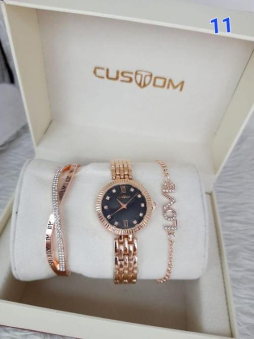 CUSTOM PREMIUM WATCH WITH BRACELET GIFT SET FOREVER.