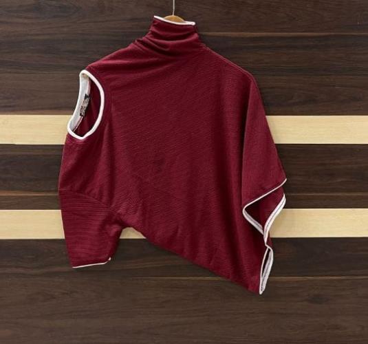  Premium round neck popcorn fabric T-Shirt.