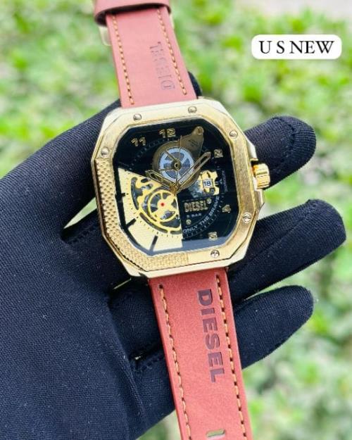  inspired by DIESEL FOR MEN | 24HR DIAL | DATE WORKING | CRYSTEL GLASS | LEATHER STRAP | QUARTZ MOVM