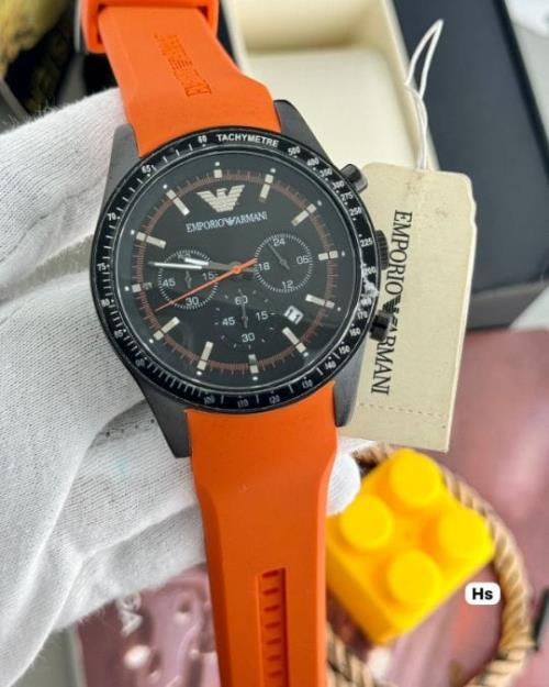 inspired by  EMPORIO ARMANI FOR MEN | MARIO CHRONOGRAPH | 12hr DIAL | ALL CRONO WORKING | DATE INDIC