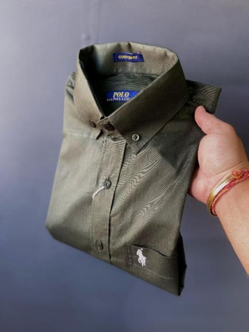  RALPH LAUREN Inspired Men's Full Sleeve Shirt – 100% Pure Cotton Fabric – 2025 Store Heavy Premium 