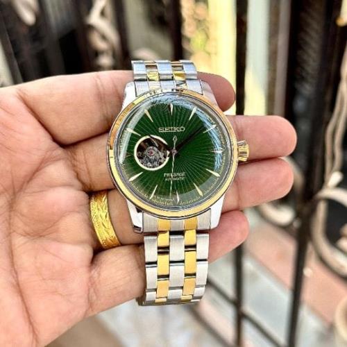 Inspired by Seiko Presage Cocktail Time Grasshopper SSA441J1 - 7AAA Premium Collection Men's Watch 