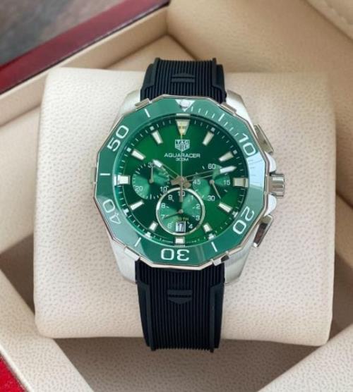  Inspired by Tag Heuer Aquaracer - Men's Luxury Watch | 12-Hour Dial | Round Case | Working Chronogr