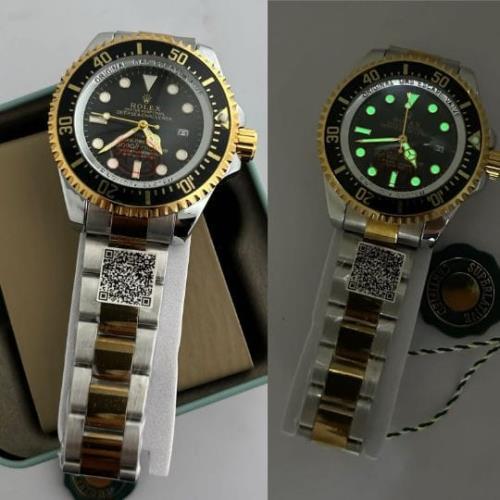 Luxury Men's Watch Inspired by Rolex – 42mm Dial – Saame Automatic Analog Series – Gold & Silver – T