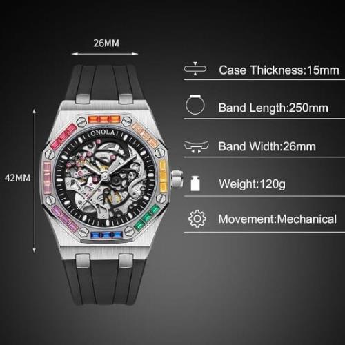 inspired by Original Onola Automatic Watch with Japan Movement – Elegant Timepiece in Brand Box   .