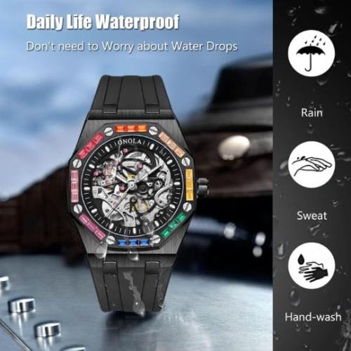 inspired by Original Onola Automatic Watch with Japan Movement – Elegant Timepiece in Brand Box   .