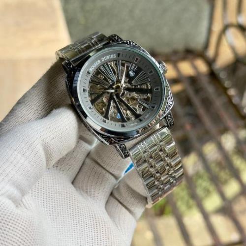 inspired by  Roger Dubuis Men's Watch - Genuine Stainless Steel Band, Handcrafted Case, Roman Figure