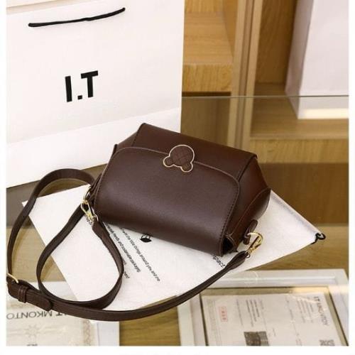 Imported Original PU Leather Sling Bag | Compact 9x6.5 Inch Crossbody for Office, Market & Daily Use