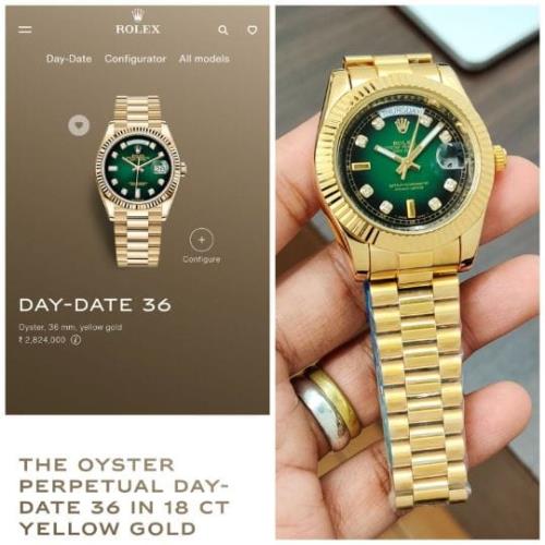 inspred by  ROLEX OYSTER PERPETUAL WATCH .