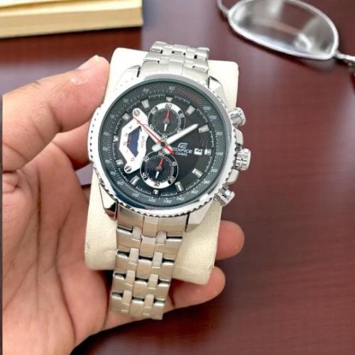 Luxury Chronograph Watch – Inspired by Casio Edifice | Stainless Steel Bracelet | Tachymeter Bezel |