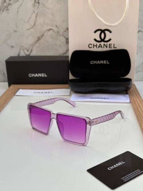 Inspired Chanel Oversized Square Gradient Sunglasses – Green & Pink Frame for Women, Luxury Designer