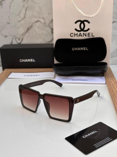 Inspired Chanel Oversized Square Gradient Sunglasses – Green & Pink Frame for Women, Luxury Designer